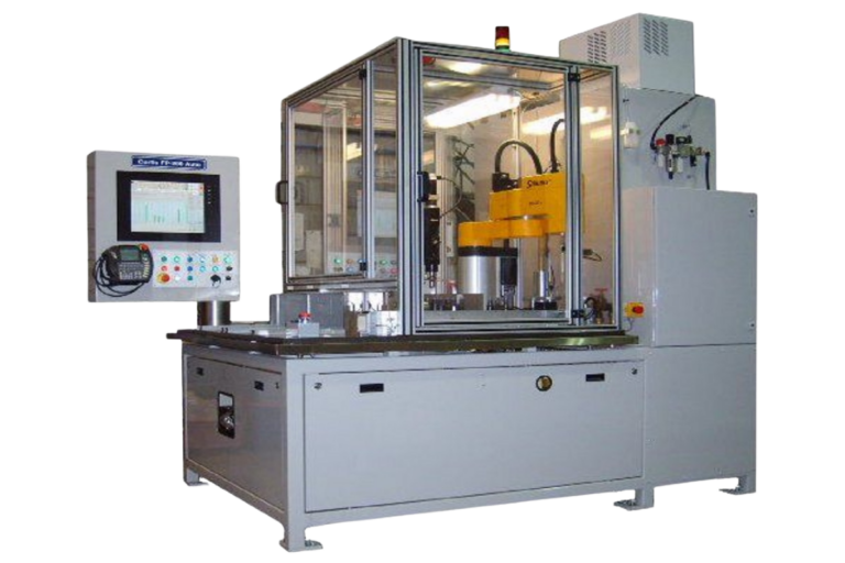 Enclosed hydraulic and pneumatic leak testing machine with HMI