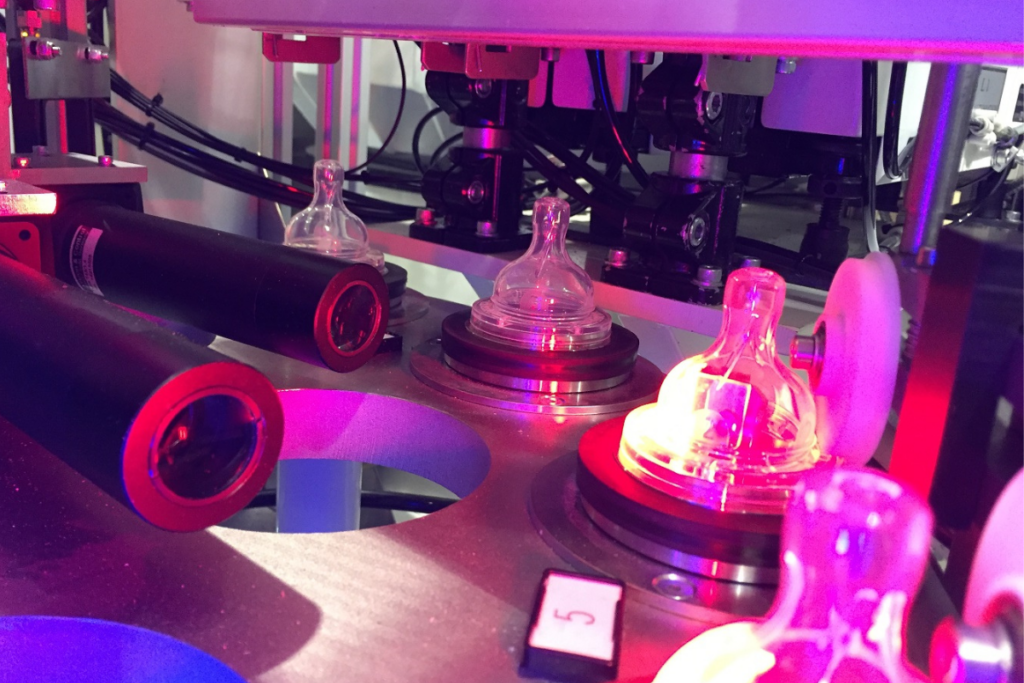 Automated inspection and processing system used in industrial production