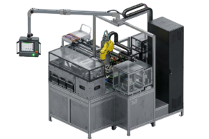 Automated system design and engineering cell showing integrated mechanical and control system layout