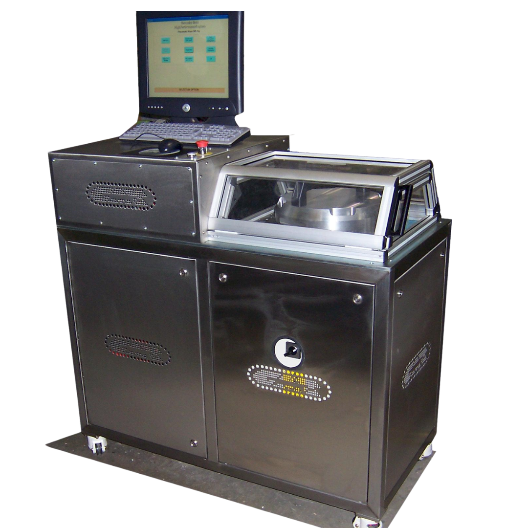 Nitrogen nozzle test rig used for gas flow and leak testing