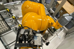 Robotic precision lapping system with integrated vision inspection for quality control